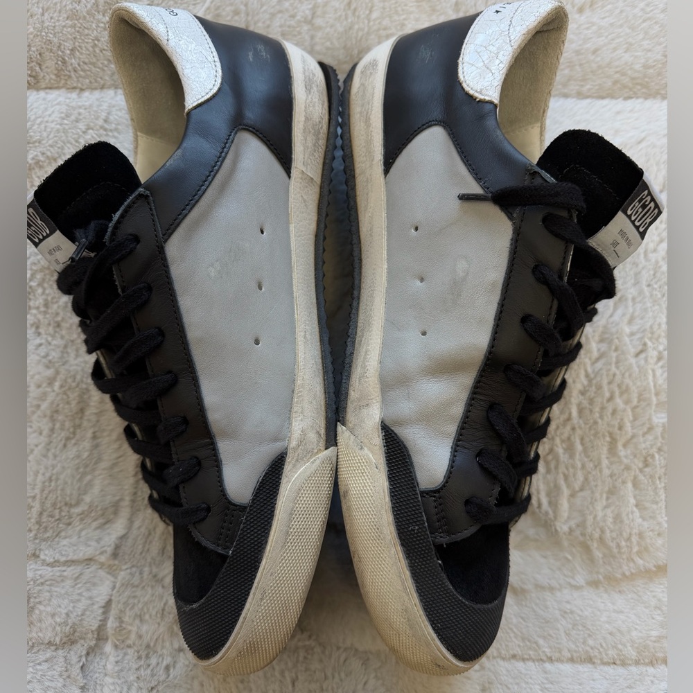 NEW! $530 Golden Goose Super Star Black Gray White Men's Sneakers 44 11 12 - Picture 3 of 13